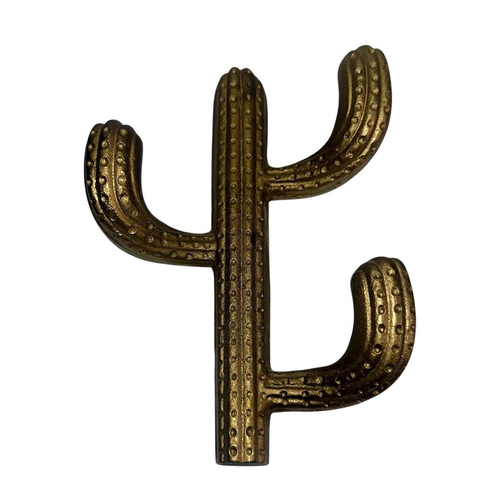 Saguaro Cactus Towel Hanger Bronze 7”